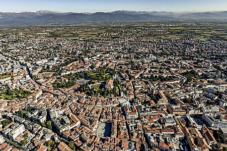 Aereal view of Udine